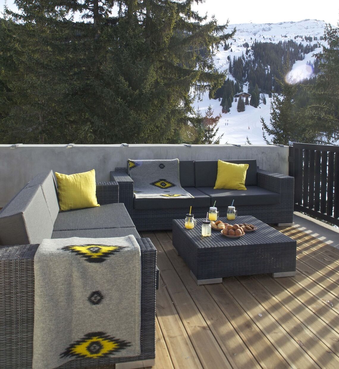 Terrasse - Hotel Terminal Neige Totem
