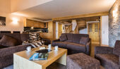Les Marmottons kitchen and dining area duplex apartment 