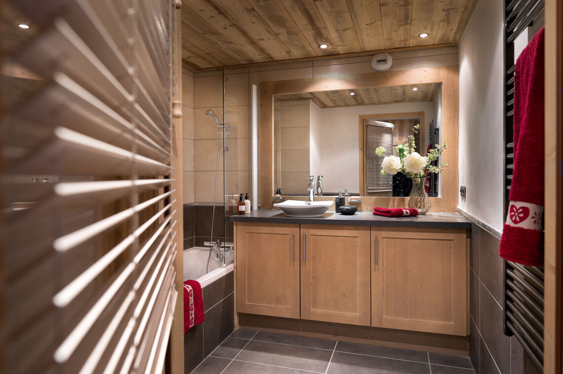 Bathroom at CGH Les Chalets de Léana
