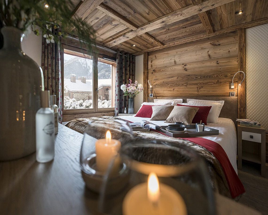 A bedroom in Le Cristal de Jade Chamonix