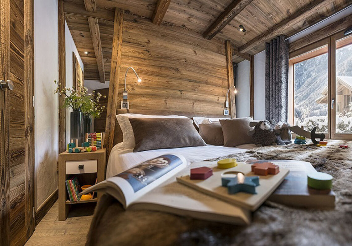 Bedroom in Le Cristal de Jade Chamonix