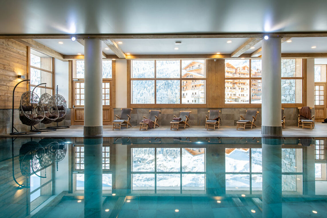 Poolside at Lodge des Neiges, Tignes