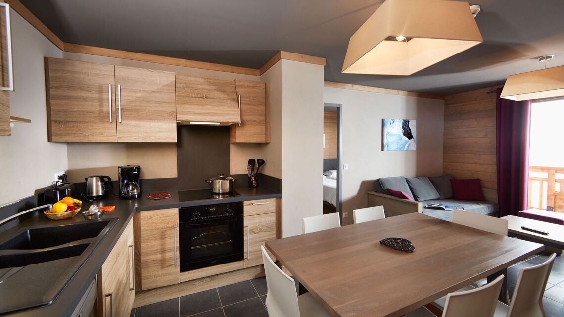 Chalets du Soleil contemporary kitchen