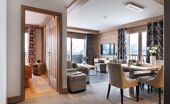 Residence Alpen Lodge MGM La Rosiere Apartment -Living Area, dining table and bedroom