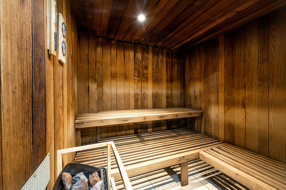 Les Arcs, Arc 1800, Le Roselend, sauna