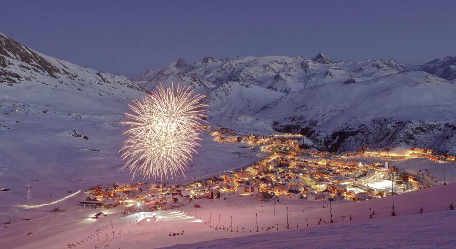 Evening slopes in Alpe d'Huez