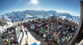 Apres on the terrace Alpe d'Huez