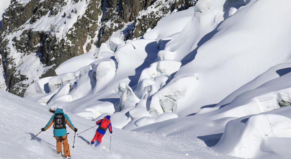 Fantastic skiing at Les Grands Montets in Argentiere