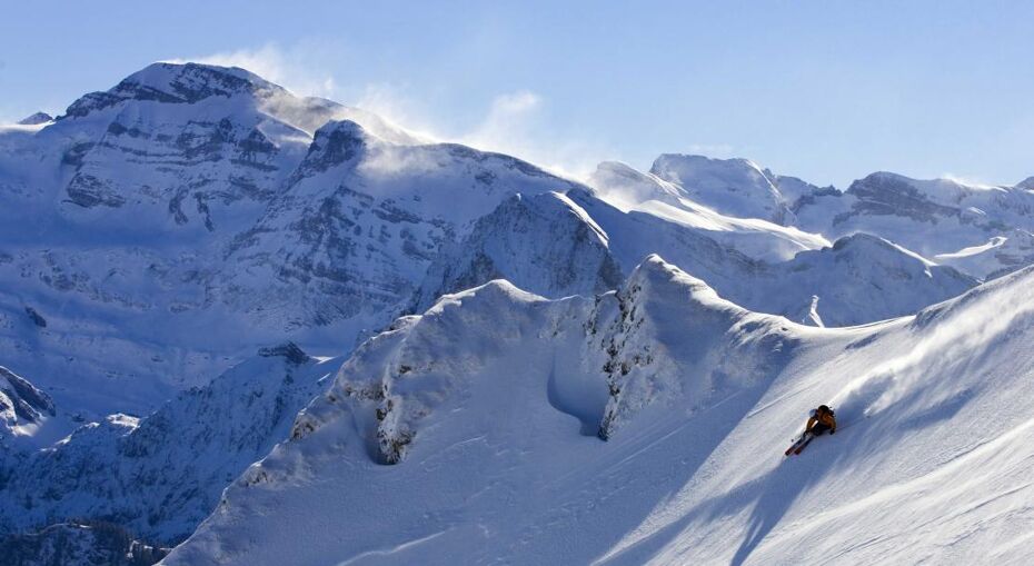 Skier in Avoriaz, France