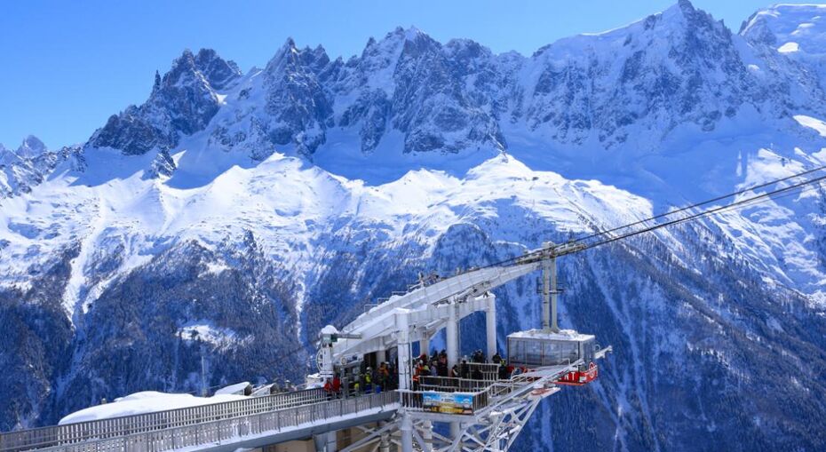 Ski Lift in Chamonix