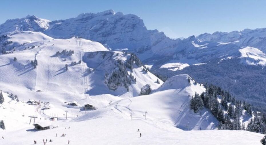 Ski area in Villars