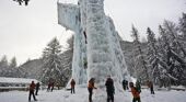 The Ice Tower in Champagny-en-Vanoise, France