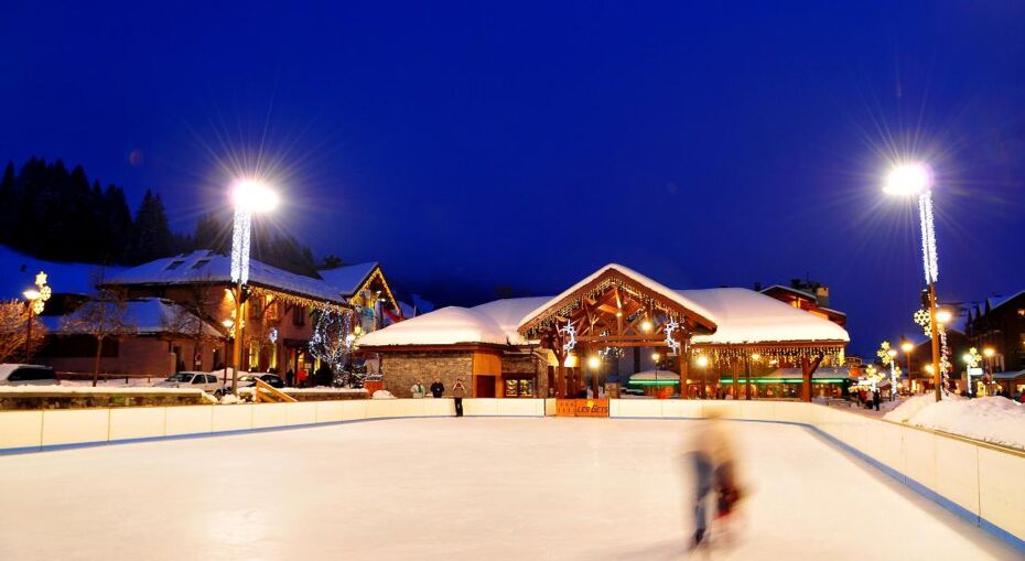 Ice Skating, Les Gets, France