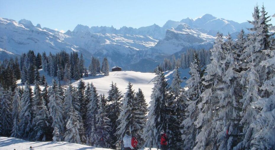 Skiing in Les Gets, France