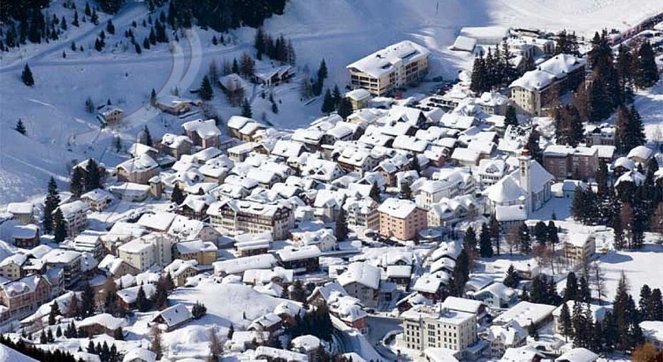 Look at this view of Andermatt from the slopes
