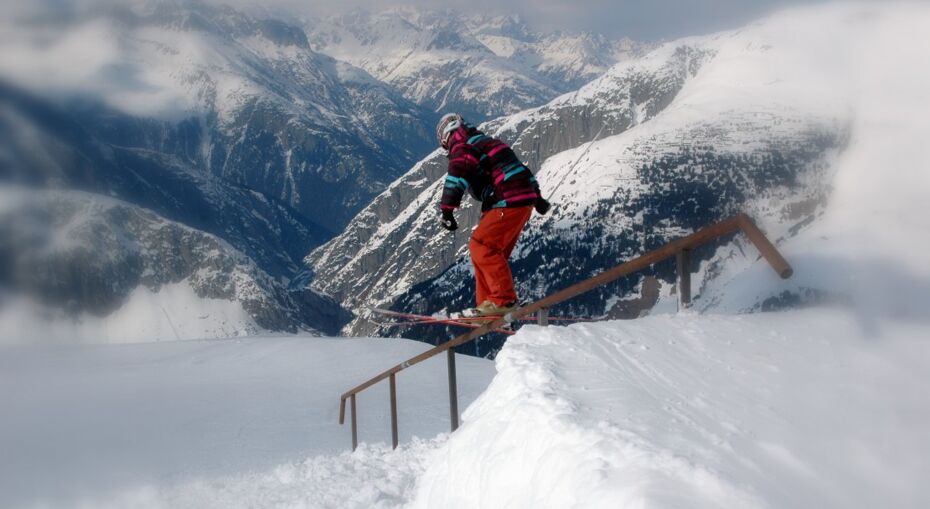 Rails in Andermatt, Switzerland