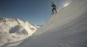 An extreme skiier in Vallorcine, France