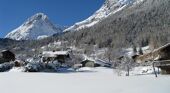 A beautiful view of Vallorcine, France