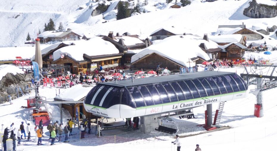 Bottom of the pistes in Chatel