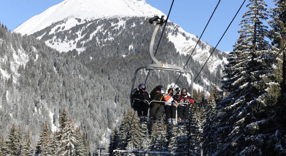 Chairlift in the mountains - Chatel