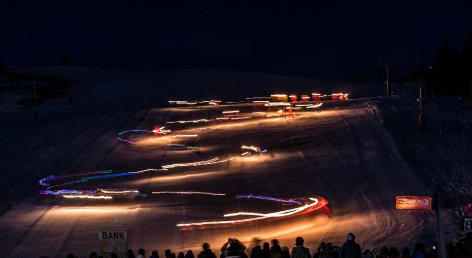 Torchlight descent in La Rosiere©Propaganda
