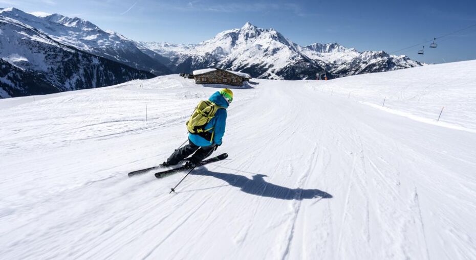 Ski slopes in La Rosiere
