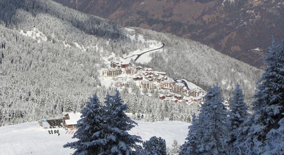 Ariel View of La Tania, France
