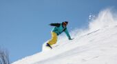 Snowboarding in La Toussuire, France