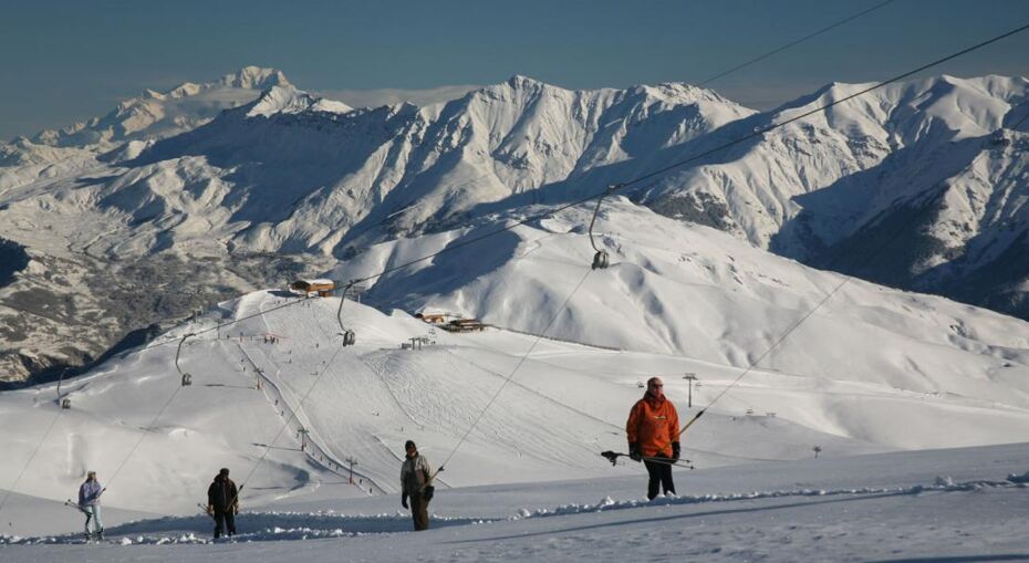 Great views from the poma in La Toussuire
