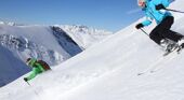 Skiing in Les 2 Alpes, France