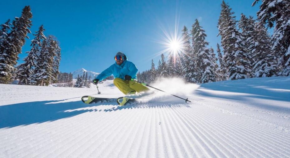 Les Arcs piste skiing