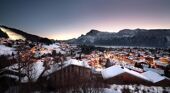 Les Carroz in the evening 