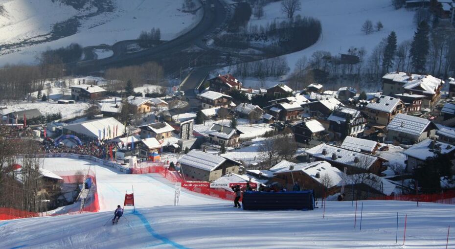 Racing down to Les Houches