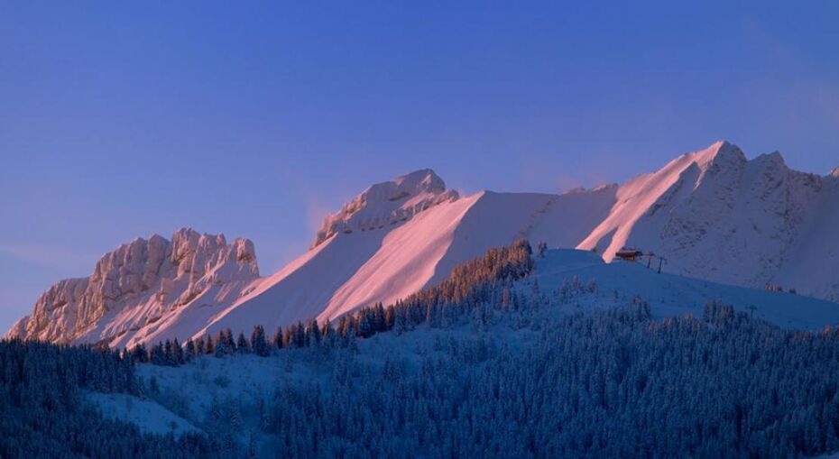 Mountain range in Megeve