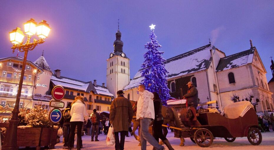 Village square in Megeve