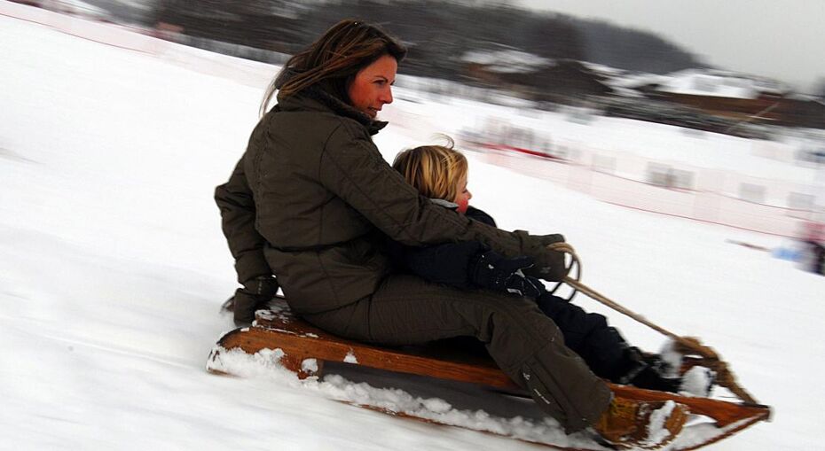 Sledging in Megeve