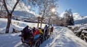 Horse drawn carriage in Megeve