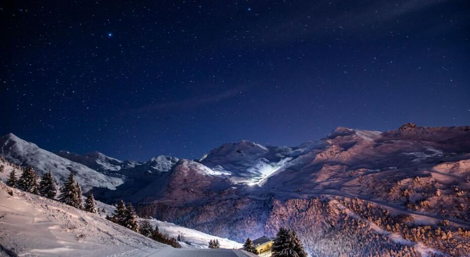 Meribel night piste