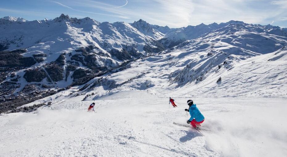 Meribel skiers