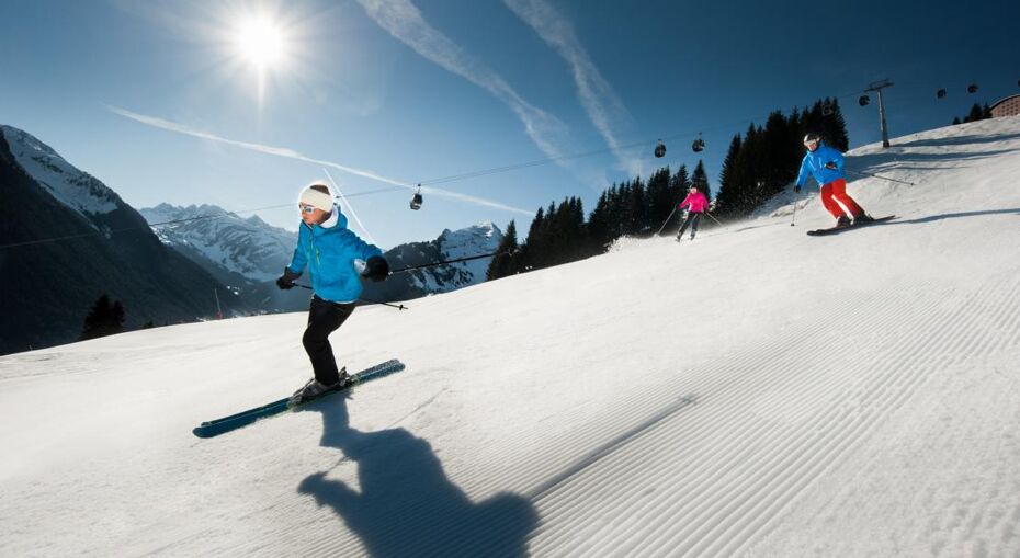 Skiing in Morzine, France. Jean Baptiste