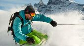 Skiing in Morzine, France. Jean Baptiste