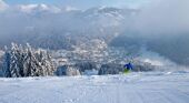 Skiing in Morzine, France. Matthieu Vitre