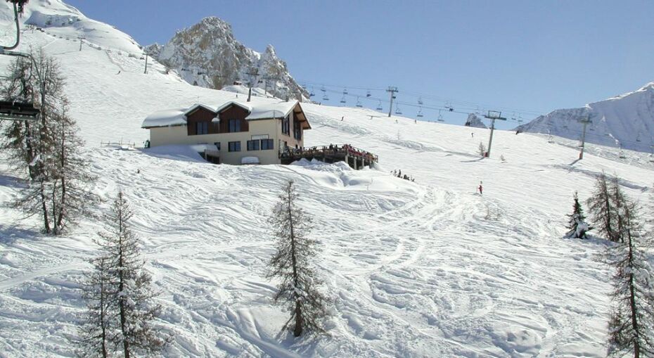 View from a lift of Peisey Vallandry
