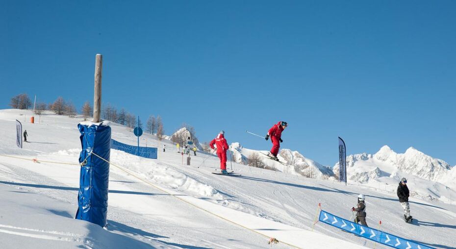 Skiing in Serre Chevalier, France