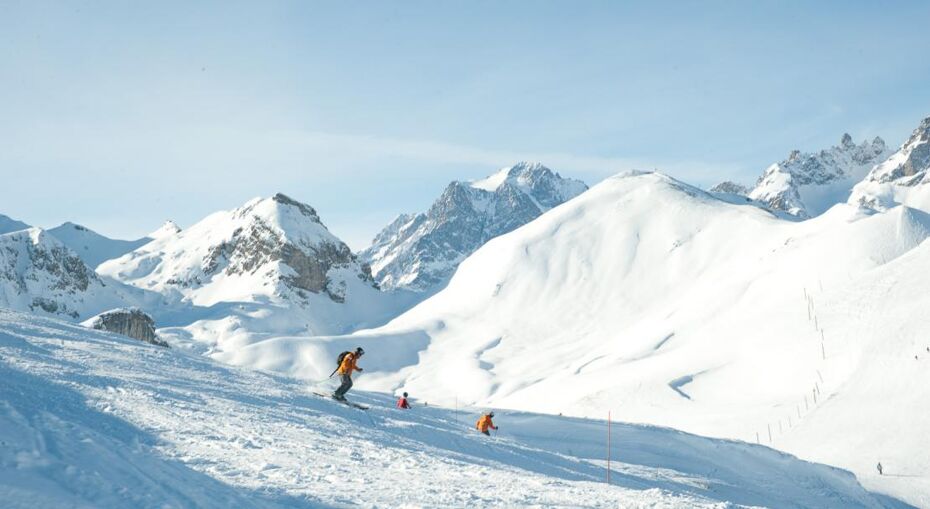 Skiing in Serre Chevalier, France