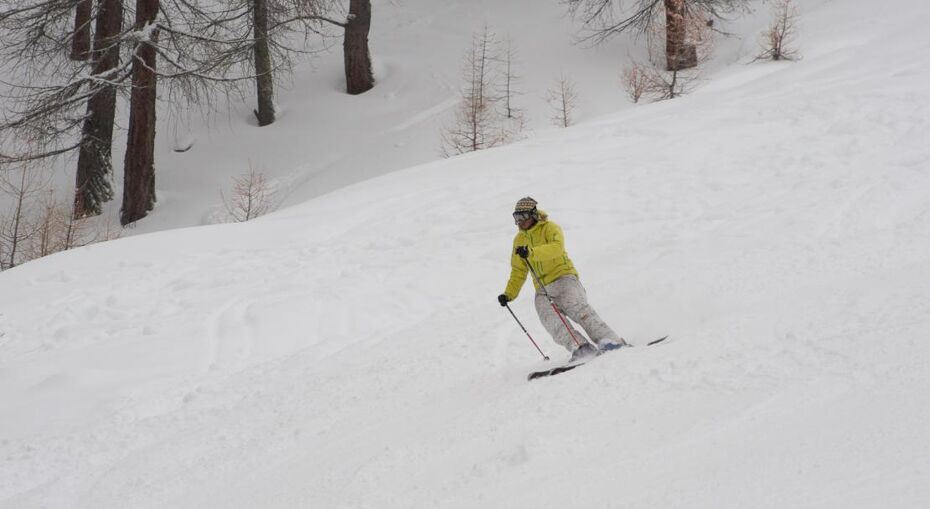 Skiing in Serre Chevalier, France