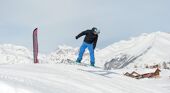 Snowboarding in Serre Chevalier, France