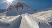 Half pipe in Tignes, France