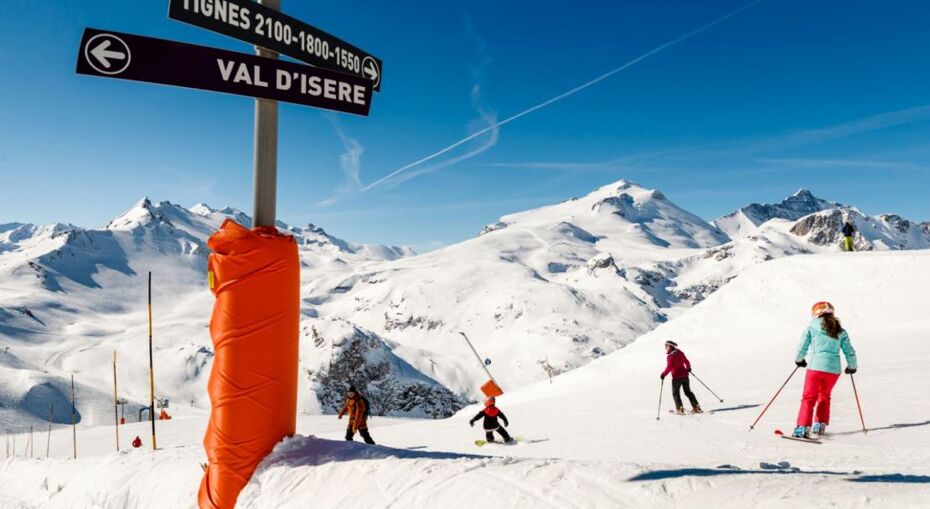 Tignes skiing