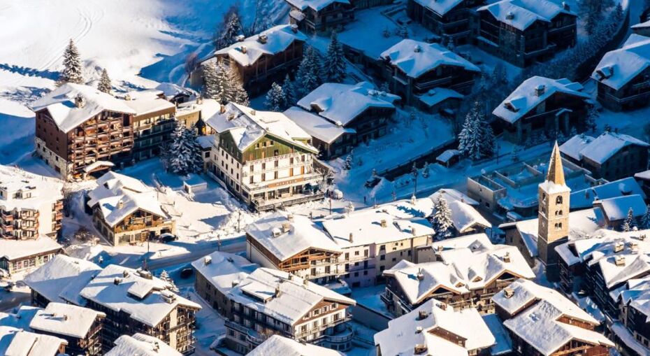 Val d'Isere aerial view